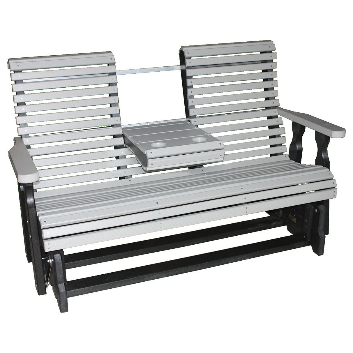 Creekside 5' Rollback Glider with Flip Down Console RB78 in White