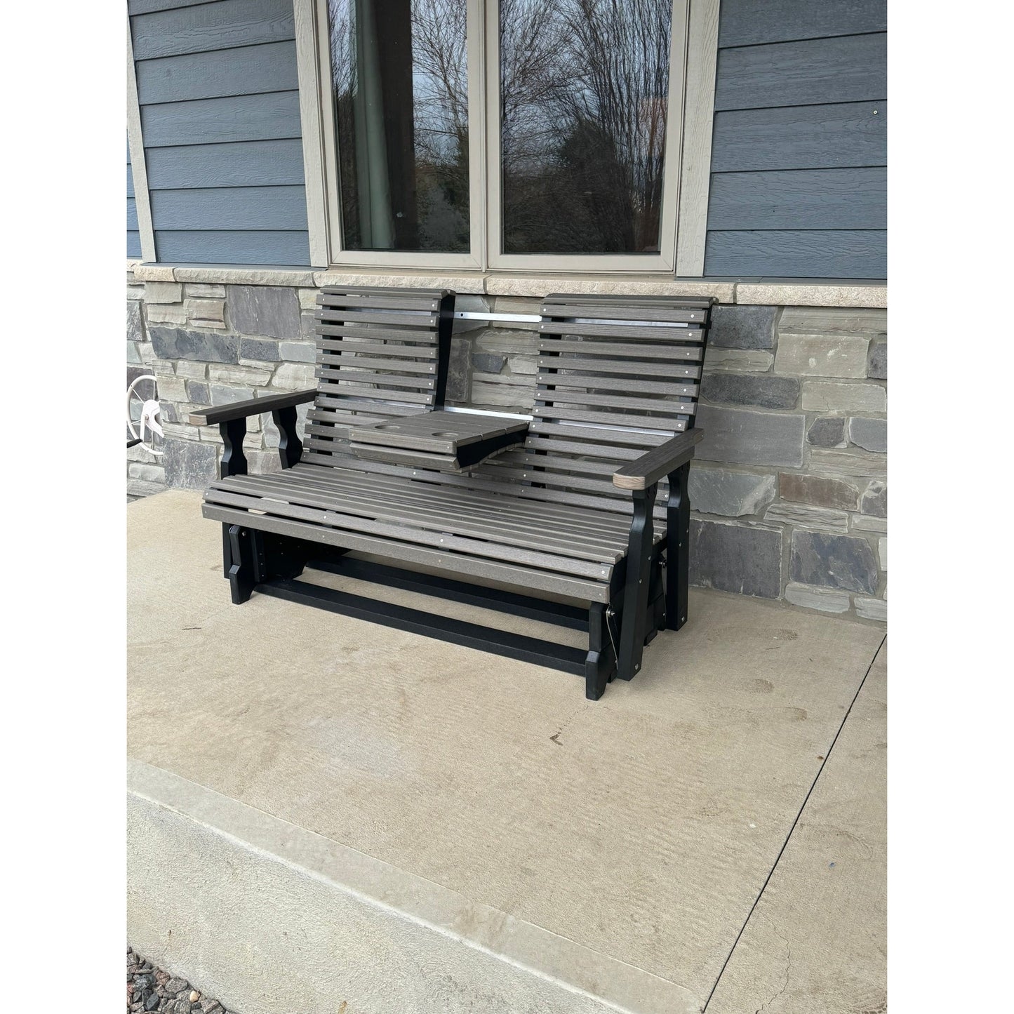 Creekside 5' Rollback Glider with Flip Down Console RB78 in White