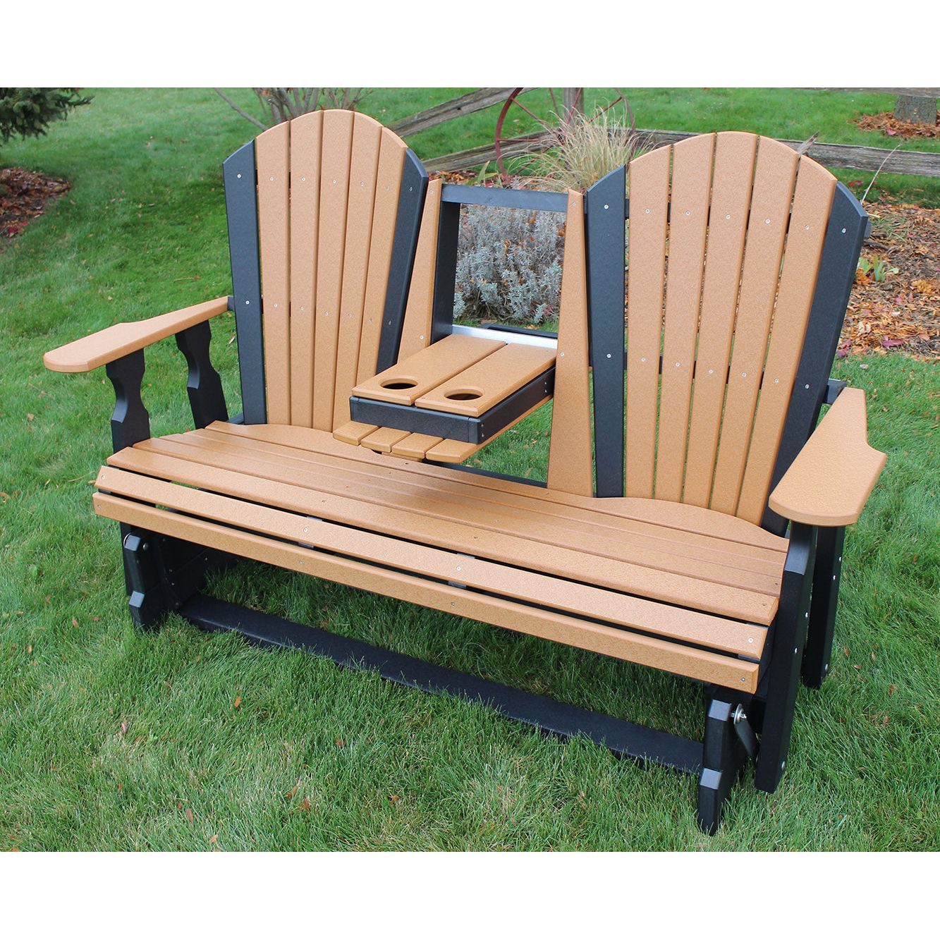 Creekside 5' Glider with Flip Down Console C128
