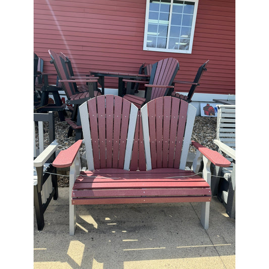 Creekside 4' Classic Loveseat In Dove Gray and Cherry