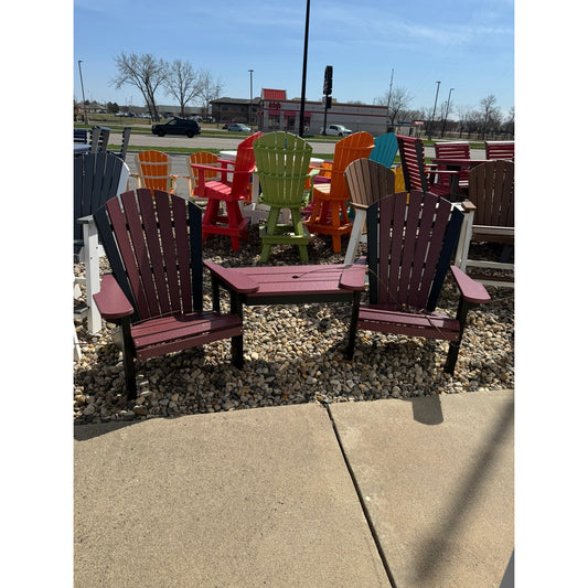 Creekside Classic Beach Tete-A-Tete in Black and Cherry