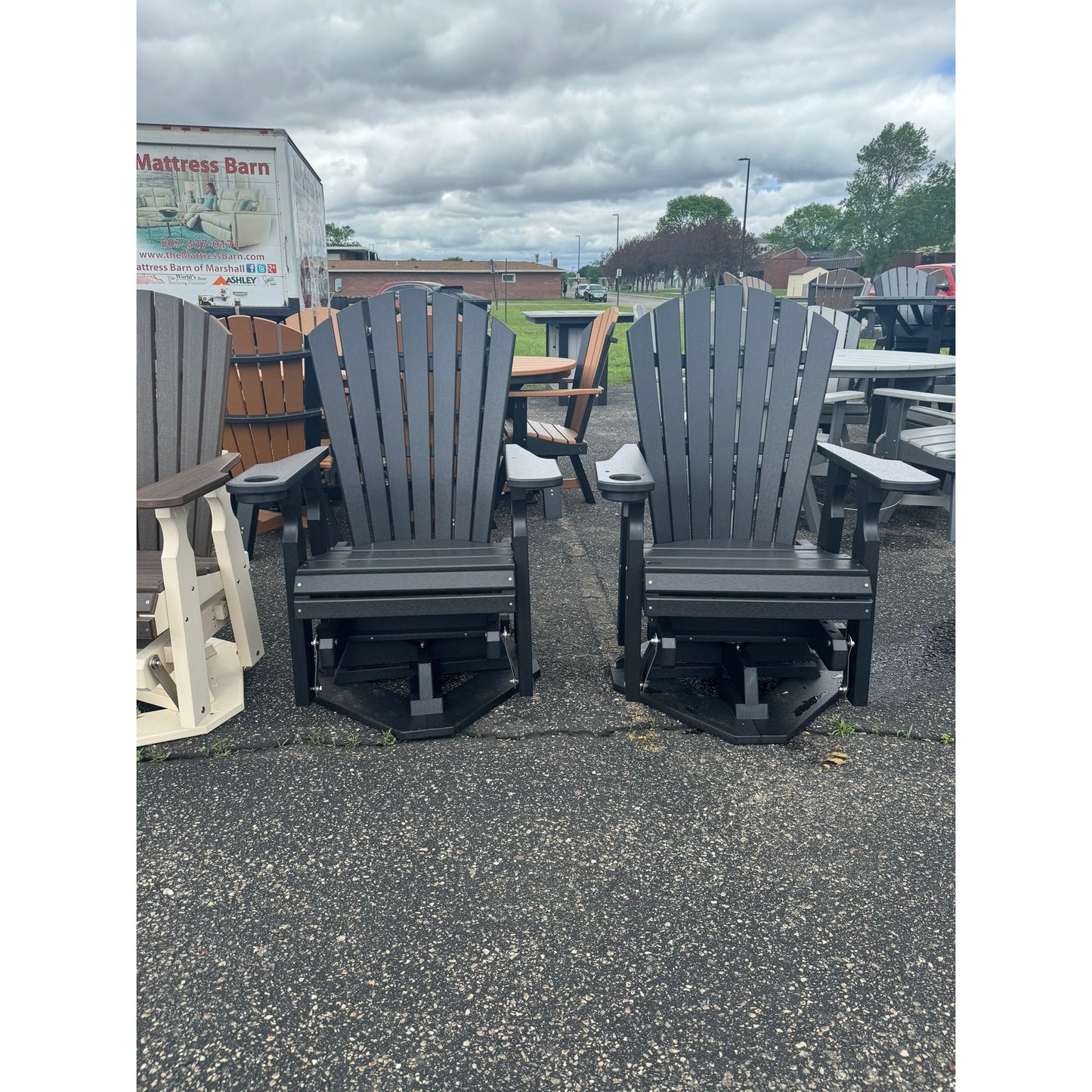 Classic Swivel Glider with Cupholder C100 in Black